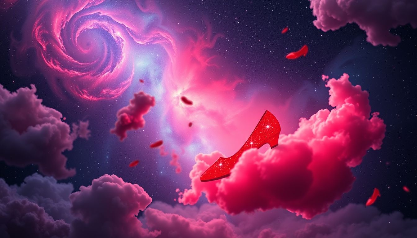 Rode schoenen symboliseren passie en ongeziene levensenergie in dromen.