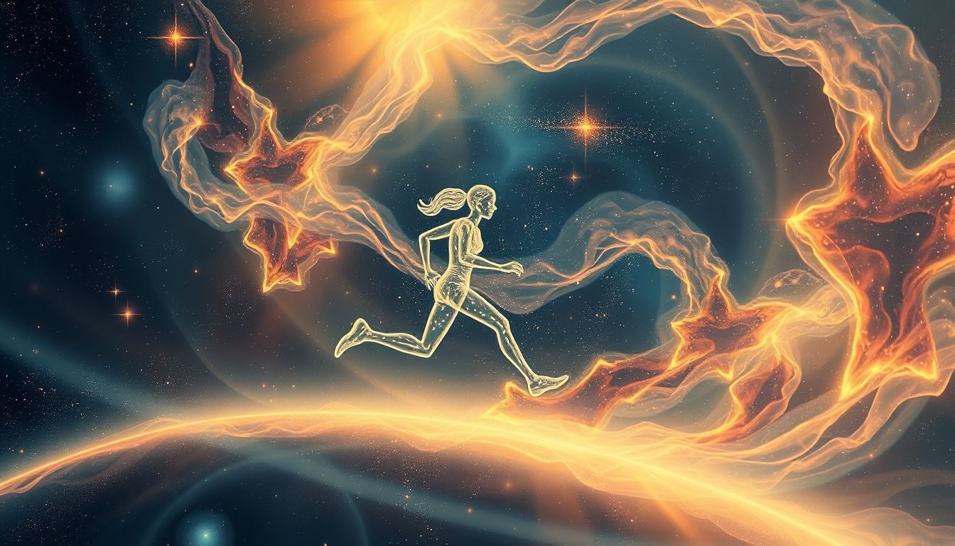 Een jogger in je droom symboliseert voortgang en doorzettingsvermogen.