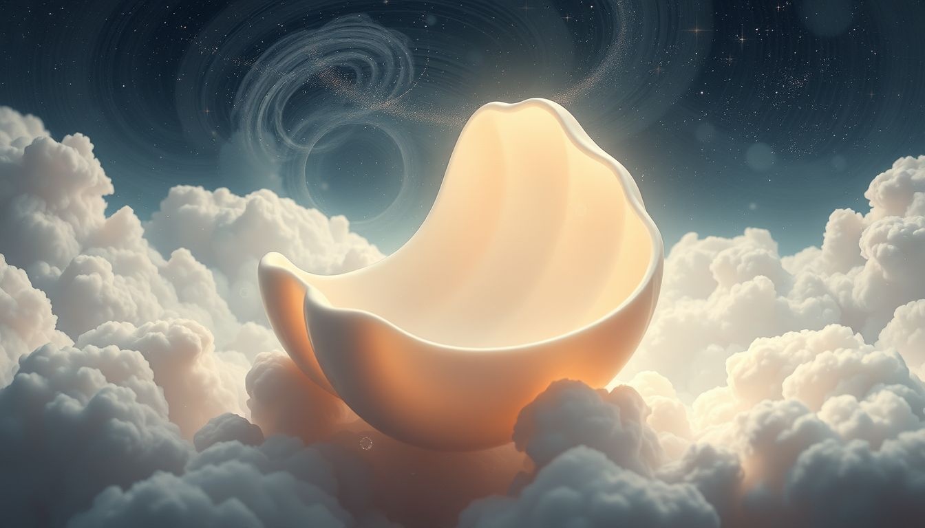 Een lege schelp symboliseert nieuwe kansen en innerlijke rust.