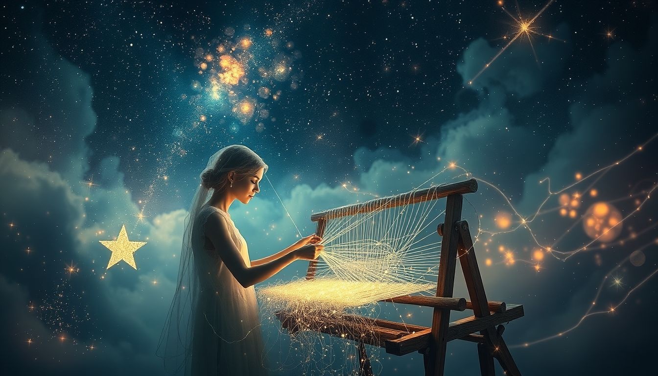 Een linnenwever in dromen symboliseert creativiteit en kwetsbaarheid.