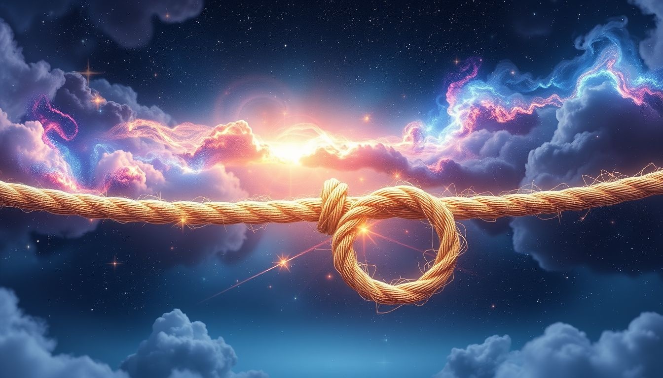 Een sterk touw in droom symboliseert kracht en stabiliteit.