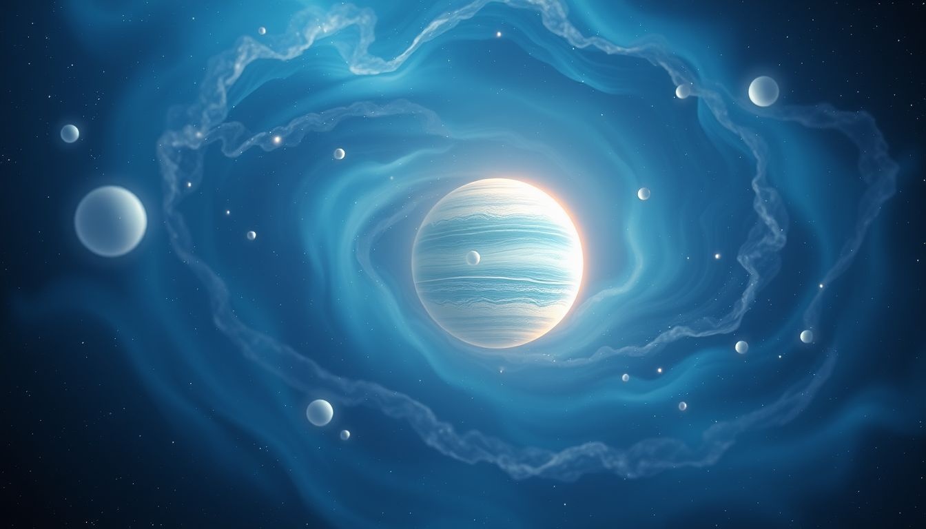 Uranus in dromen symboliseert onverwachte veranderingen en vrijheid.