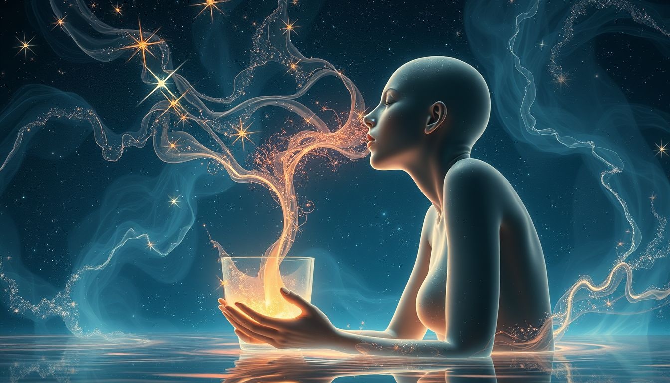 Droom over zelf vergif drinken symboliseert innerlijke strijd en loslaten.