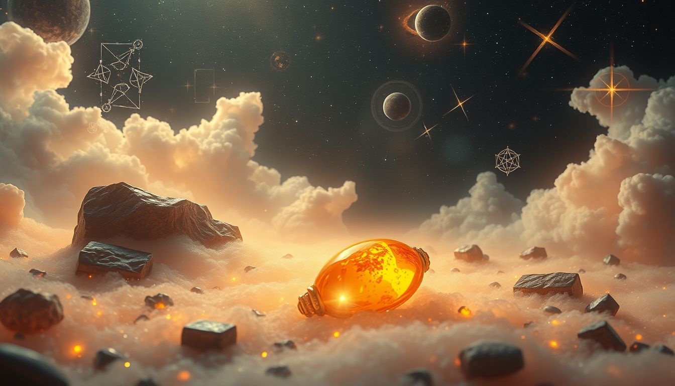 Het begraven van amber sieraden symboliseert verborgen waarde en geheimen.