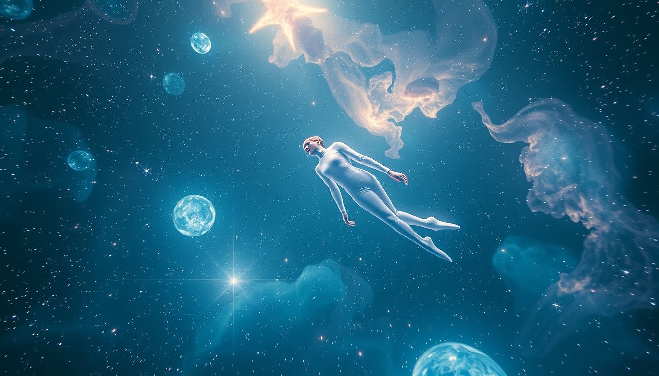 Drijven in een duikpak symboliseert emotionele bescherming en zelfbewustzijn.