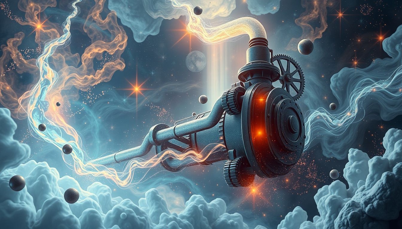 Droom over industriële pomp symboliseert kracht en doorzettingsvermogen.
