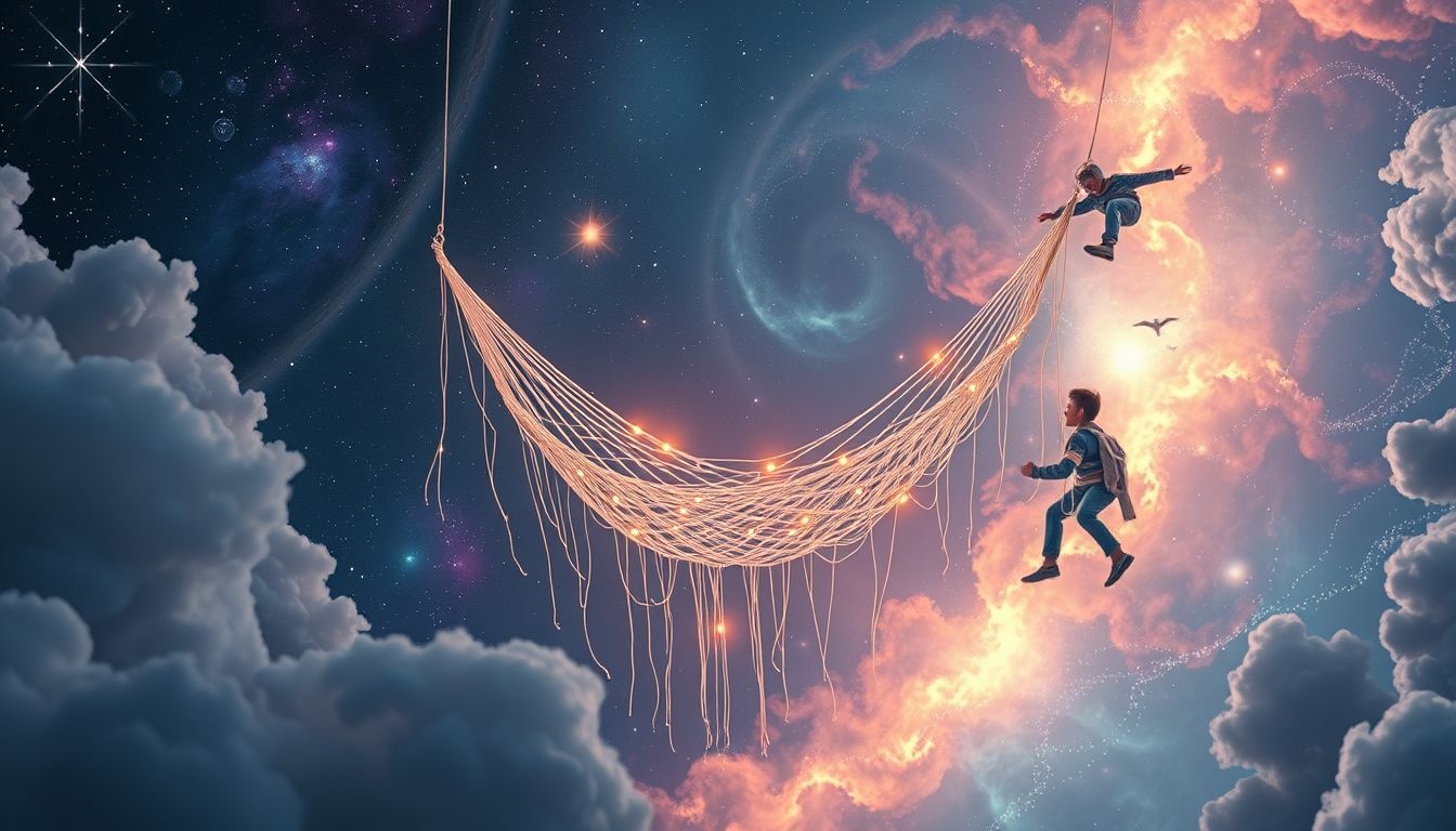 Dromen over het weven van een hangmat symboliseert geduld en creativiteit.