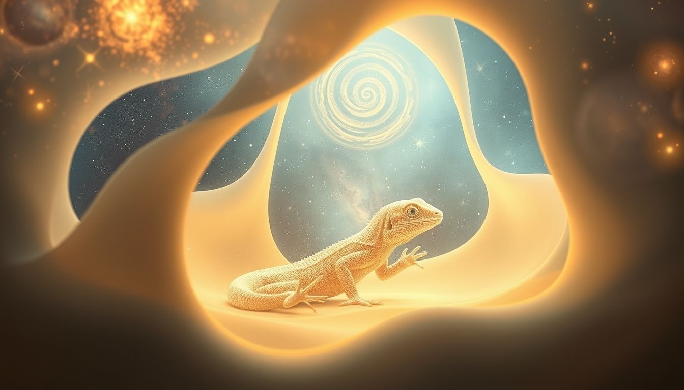 Een hagedis in huis symboliseert onverwachte verandering en aanpassing.