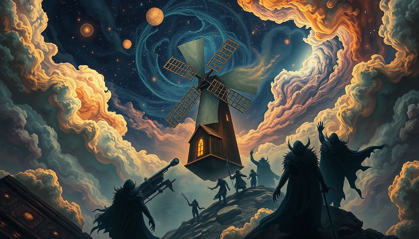Een boze molenaar symboliseert innerlijke frustratie en tegenstand.