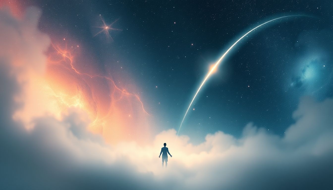 Een vallende ster alleen zien symboliseert persoonlijke hoop en nieuwe kansen.