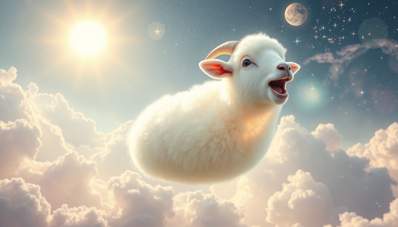 Een blèrend schaap symboliseert vaak een roep om hulp.