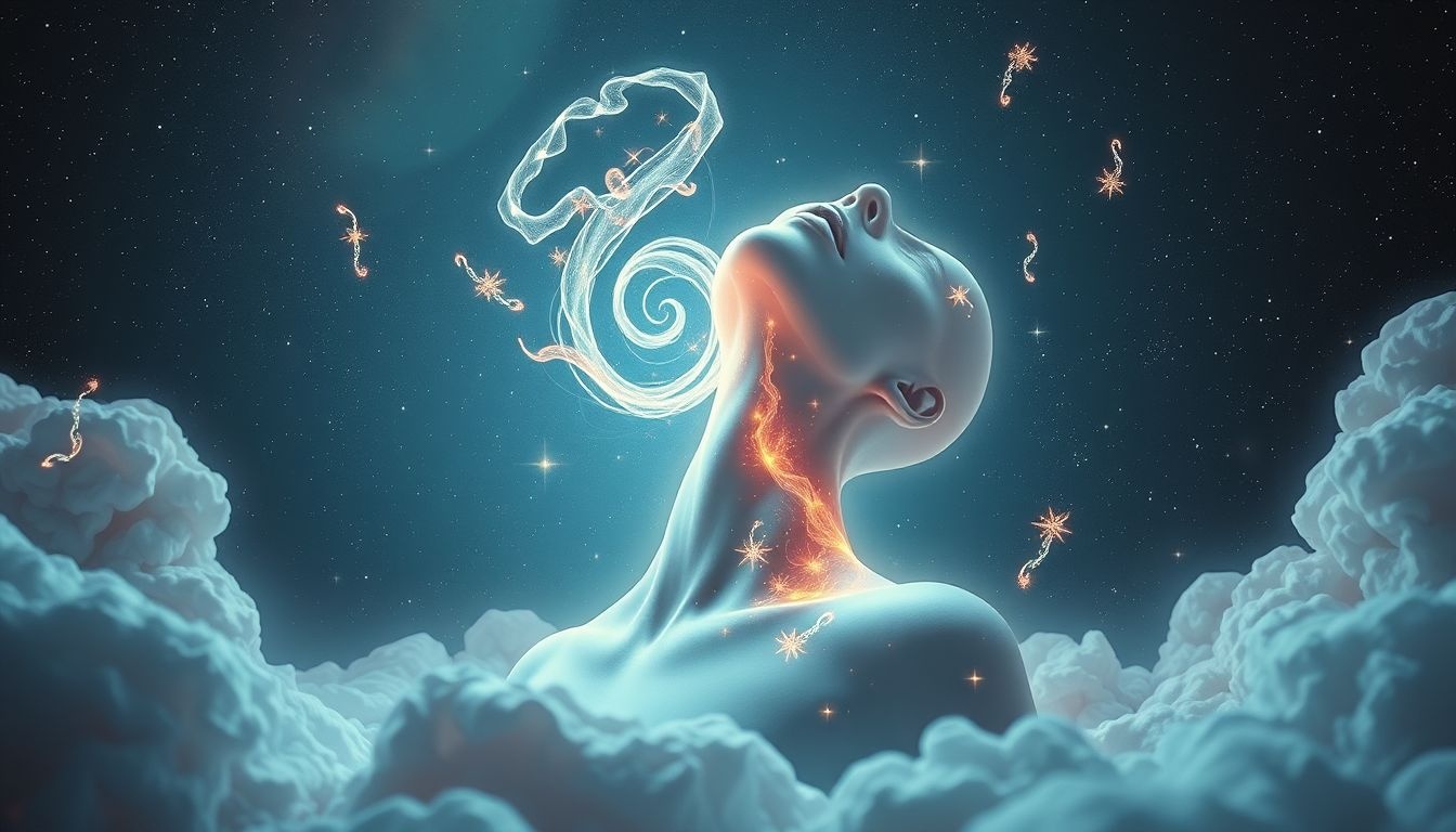 Een stijve nek na val symboliseert vastzitten in emotionele pijn.