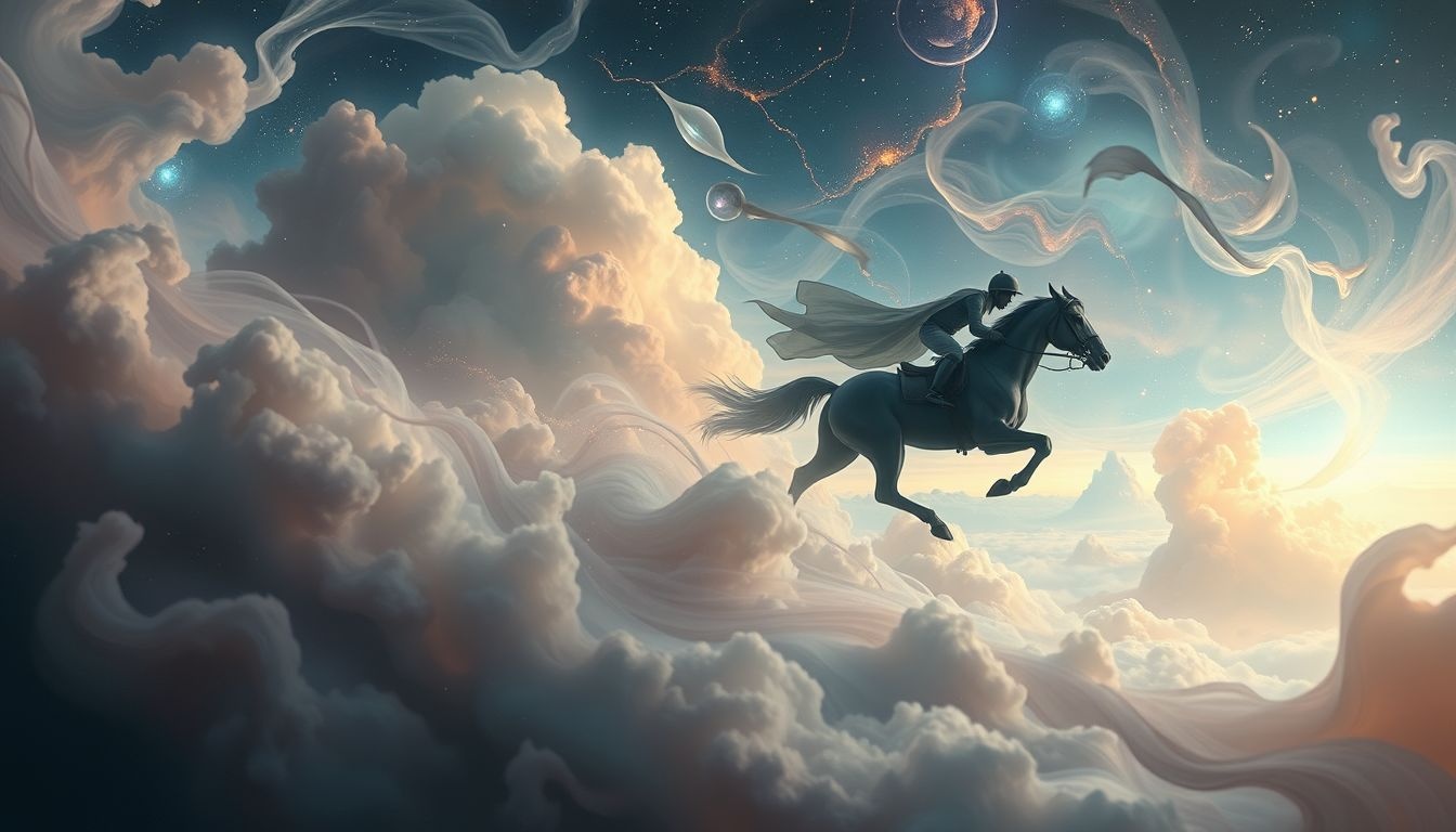 Een achtervolgende jockey symboliseert druk en prestatiedrang.