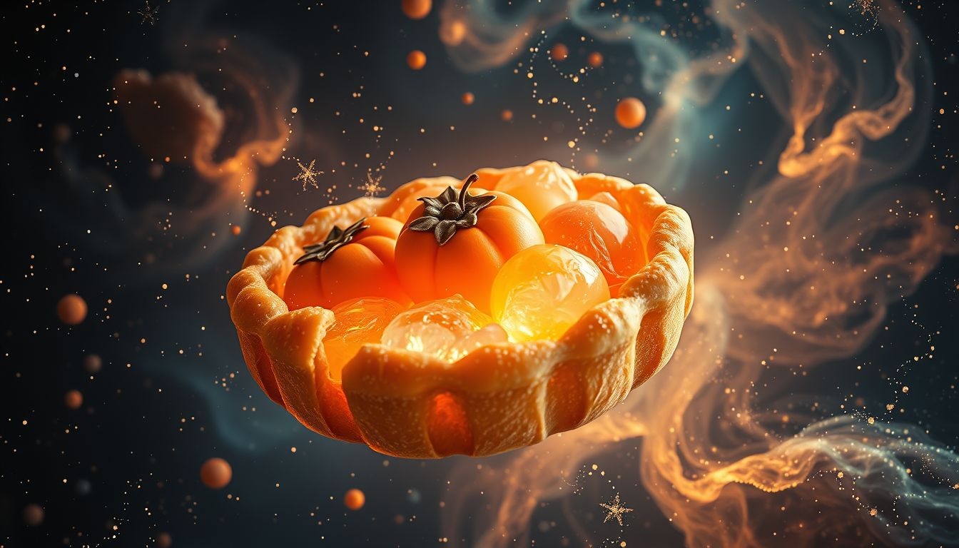 Droom 13: Kaki's in taart symboliseren onverwachte zoete verrassingen.