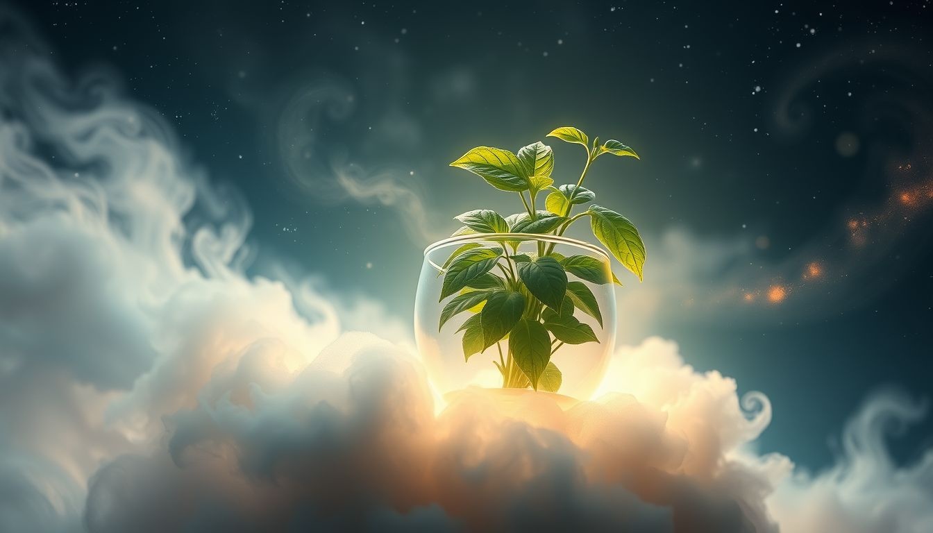 Droom van basilicum in pot symboliseert groei en innerlijke balans.