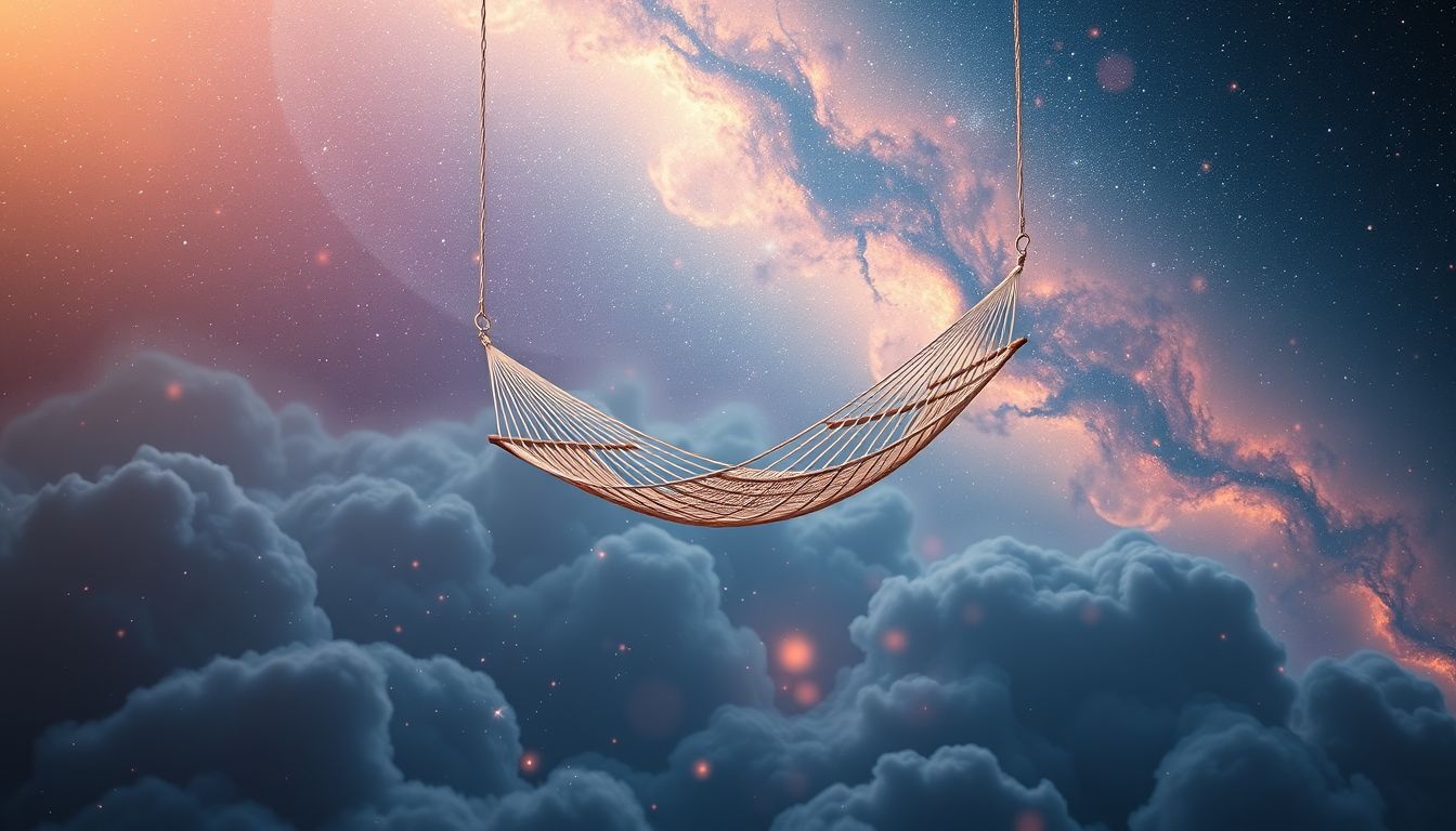 Dromen van een te hoge hangmat symboliseren onbereikbare ontspanning.