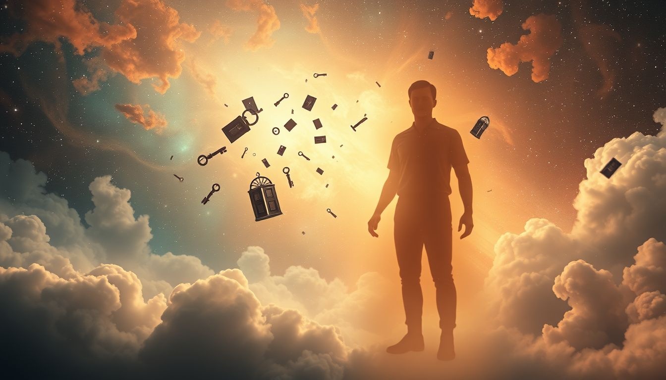 Een verdwijnende conciërge symboliseert verloren richtlijnen of ondersteuning.