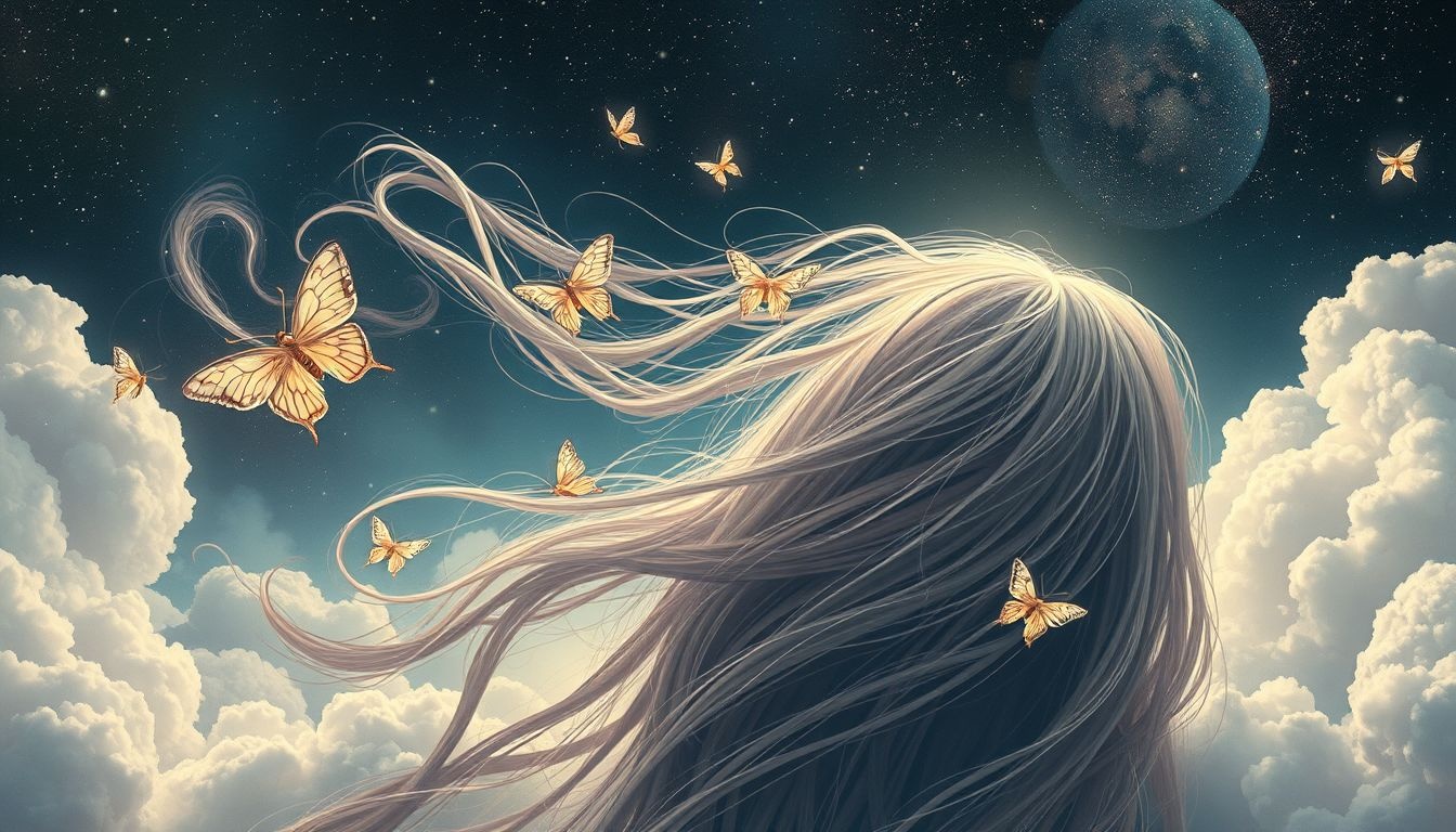 Een mot in je haar symboliseert verborgen zorgen en verwarring.