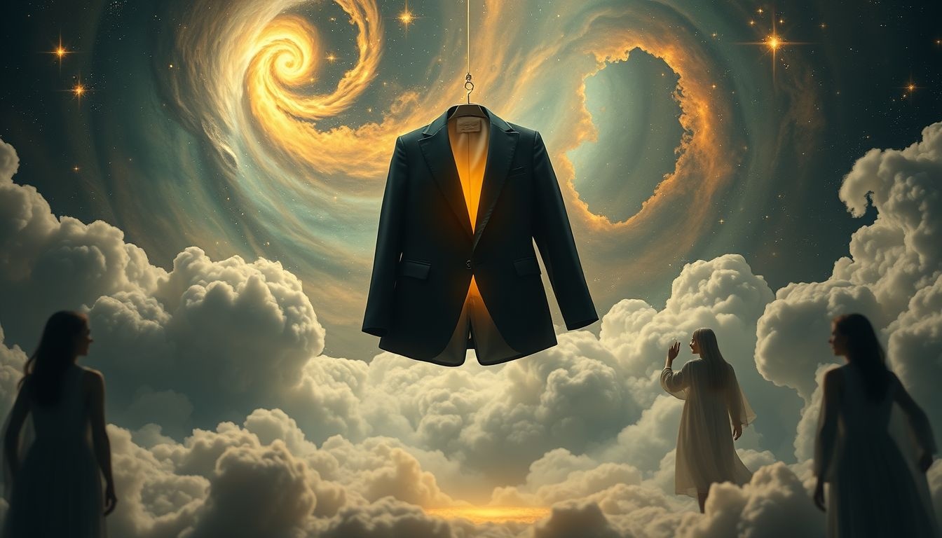 Dromen over rokkostuums bij informeel dragen symboliseert innerlijke strijd.