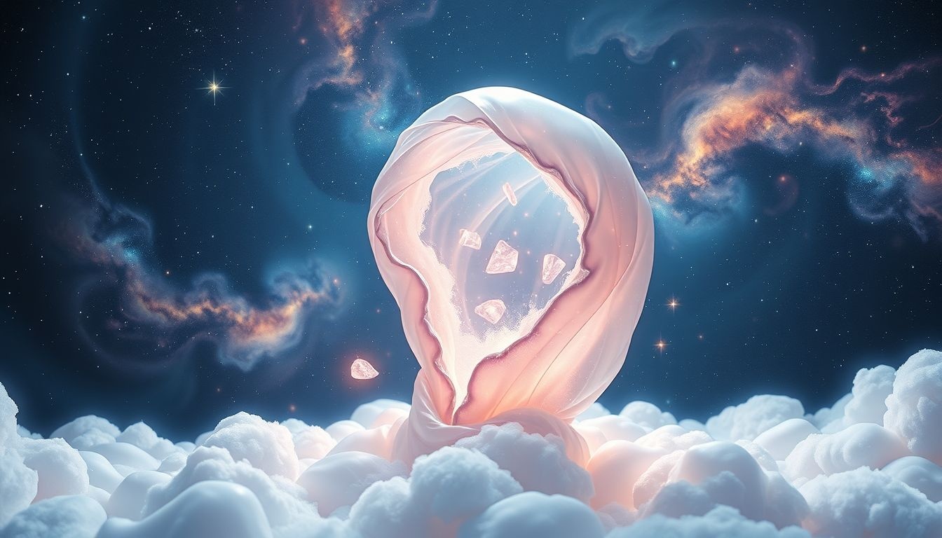 Een scheurende rubberen jas symboliseert kwetsbaarheid en emotionele blootstelling.