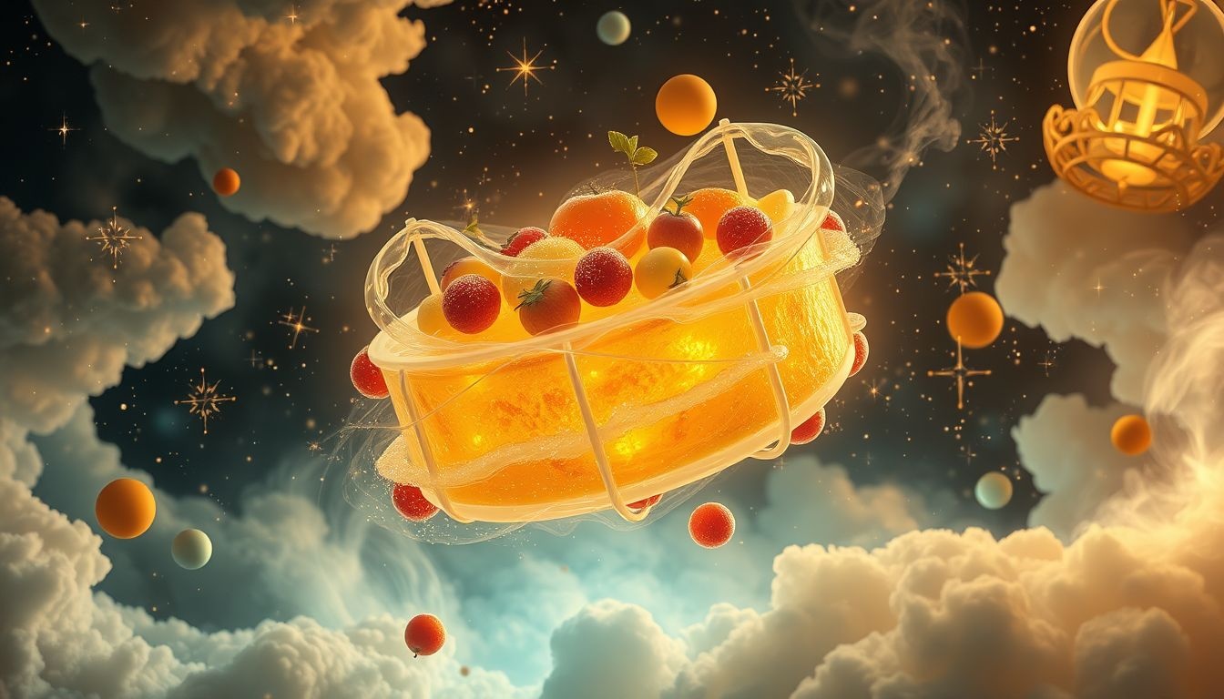 Droom 14: Gistcake met fruit symboliseert overvloed en zoete kansen.