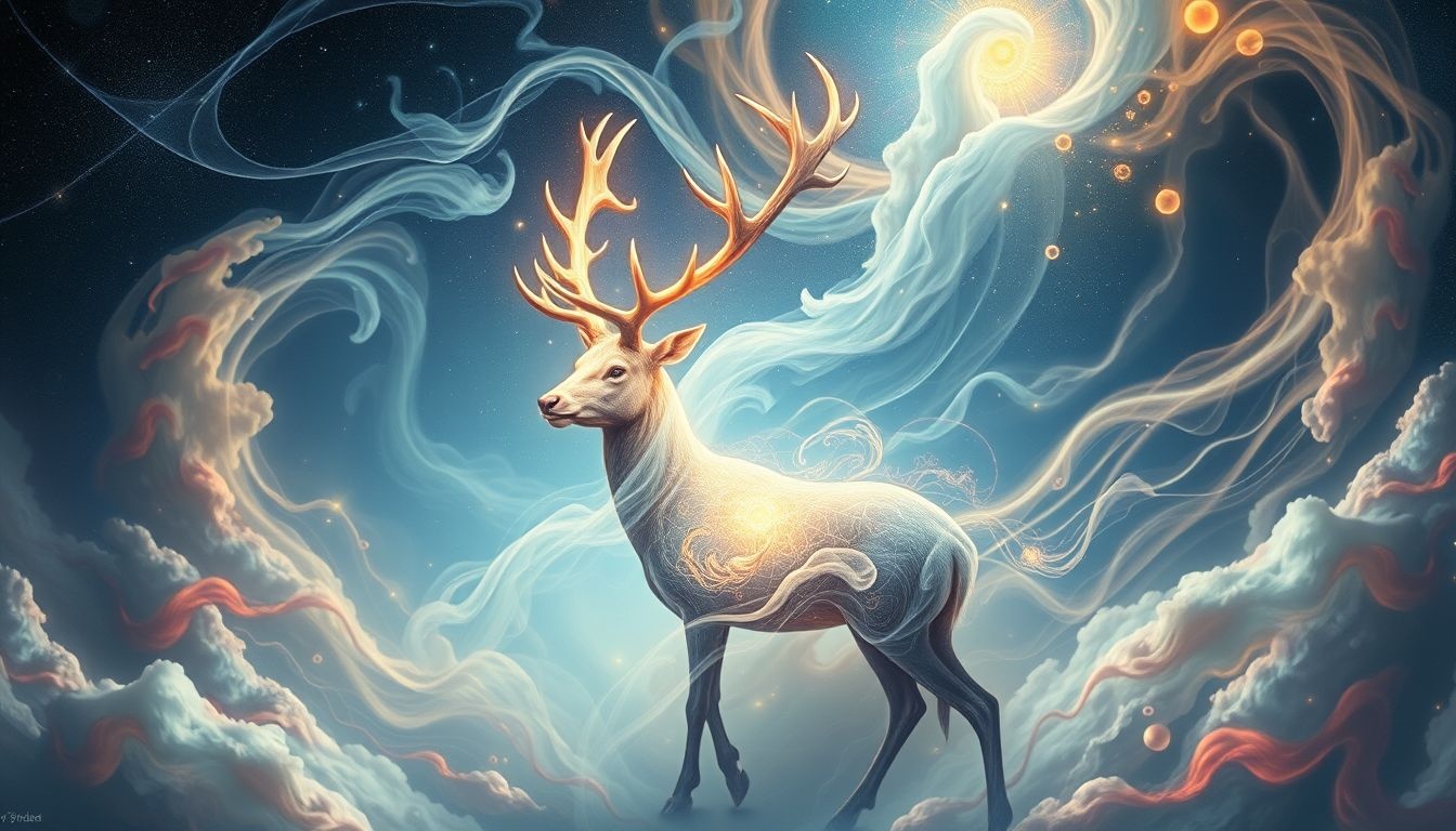 Dromen van veranderen in een hert symboliseert innerlijke transformatie en vrijheid.
