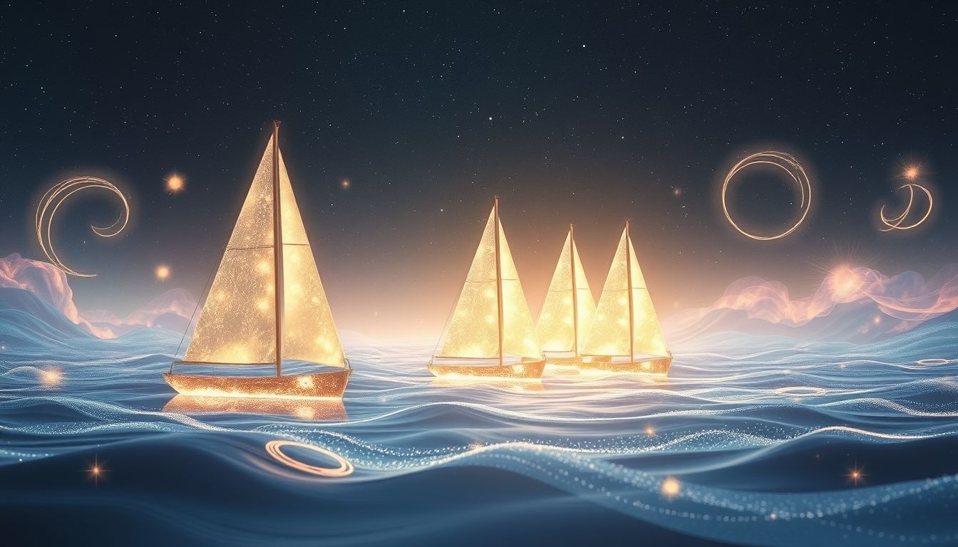 Dromen over de start van een regatta symboliseren nieuwe uitdagingen en ambitie.