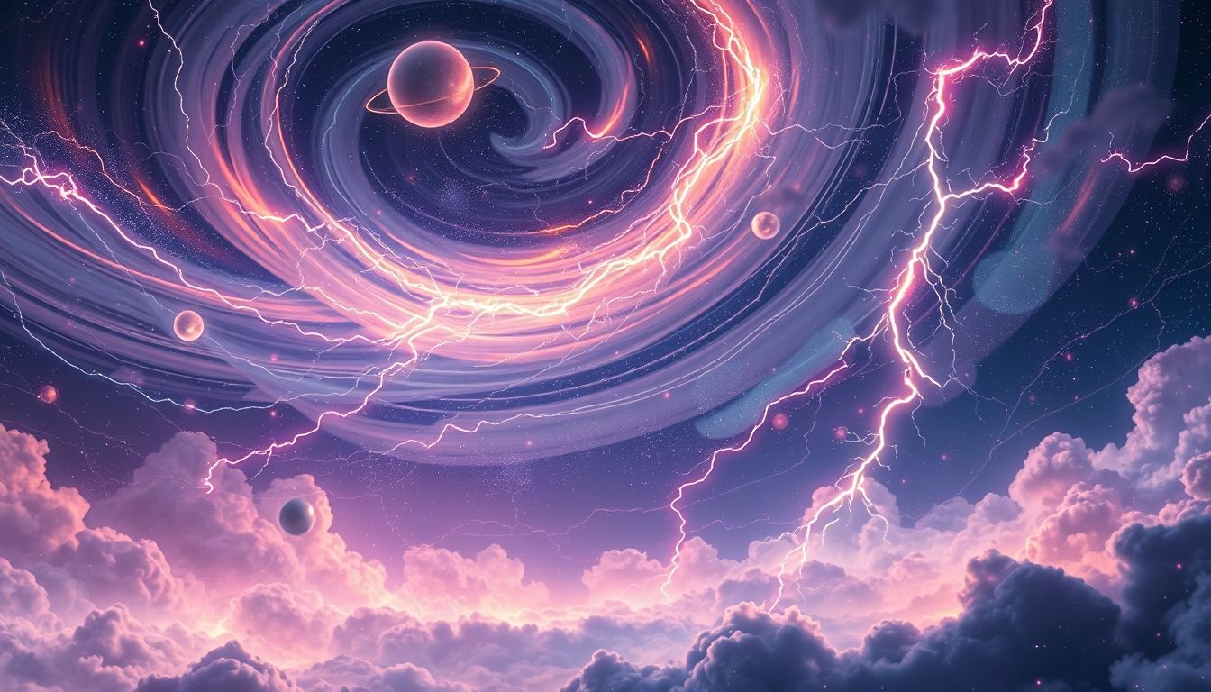 Dromen over nacht vol bliksem symboliseren onverwachte veranderingen en energie.
