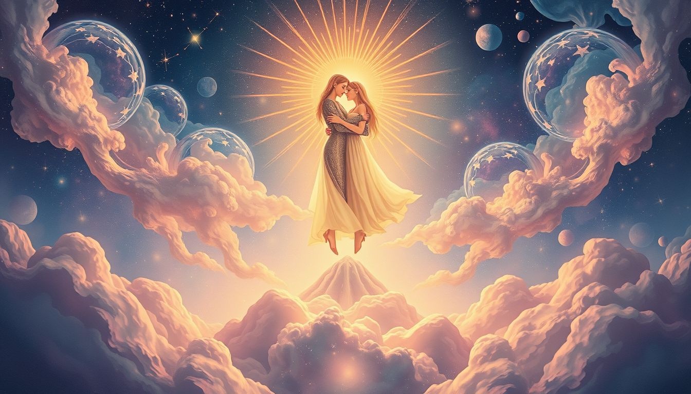 Een gelukkig paar in dromen symboliseert harmonie na moeilijke tijden.