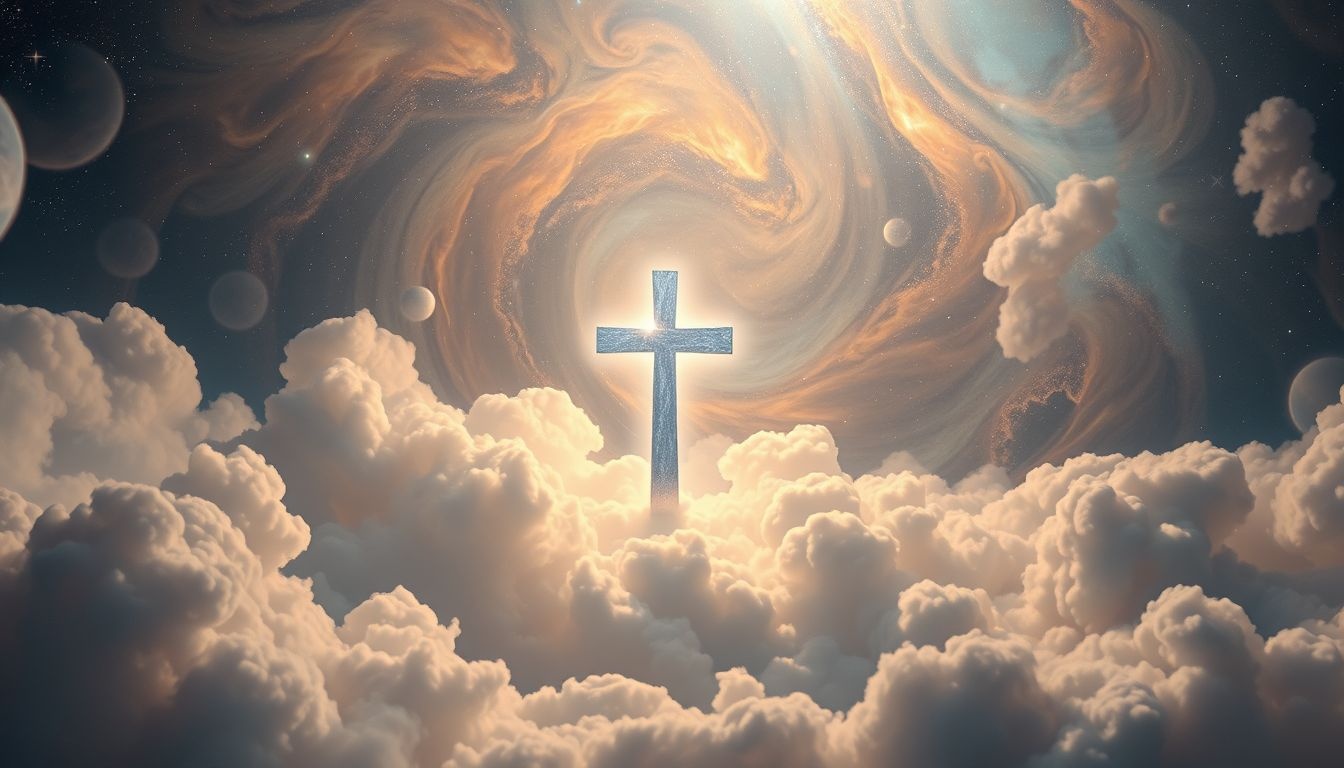 Een zilveren torenkruis symboliseert spirituele bescherming en zuiverheid.