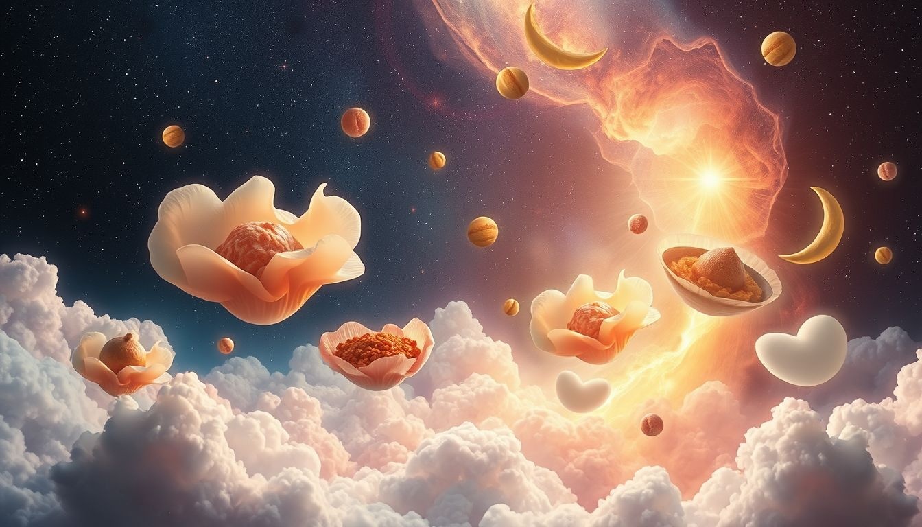 Dromen over eten van andere culturen symboliseren nieuwsgierigheid en verbinding.