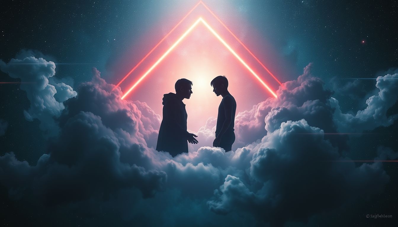 Een ruzie in een hoekhuis weerspiegelt verborgen conflicten en emoties.