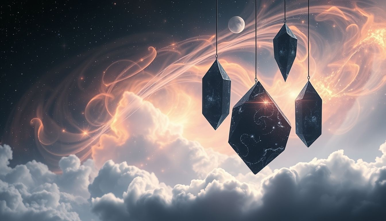 Dromen over zwart corundum symboliseert innerlijke kracht en bescherming.