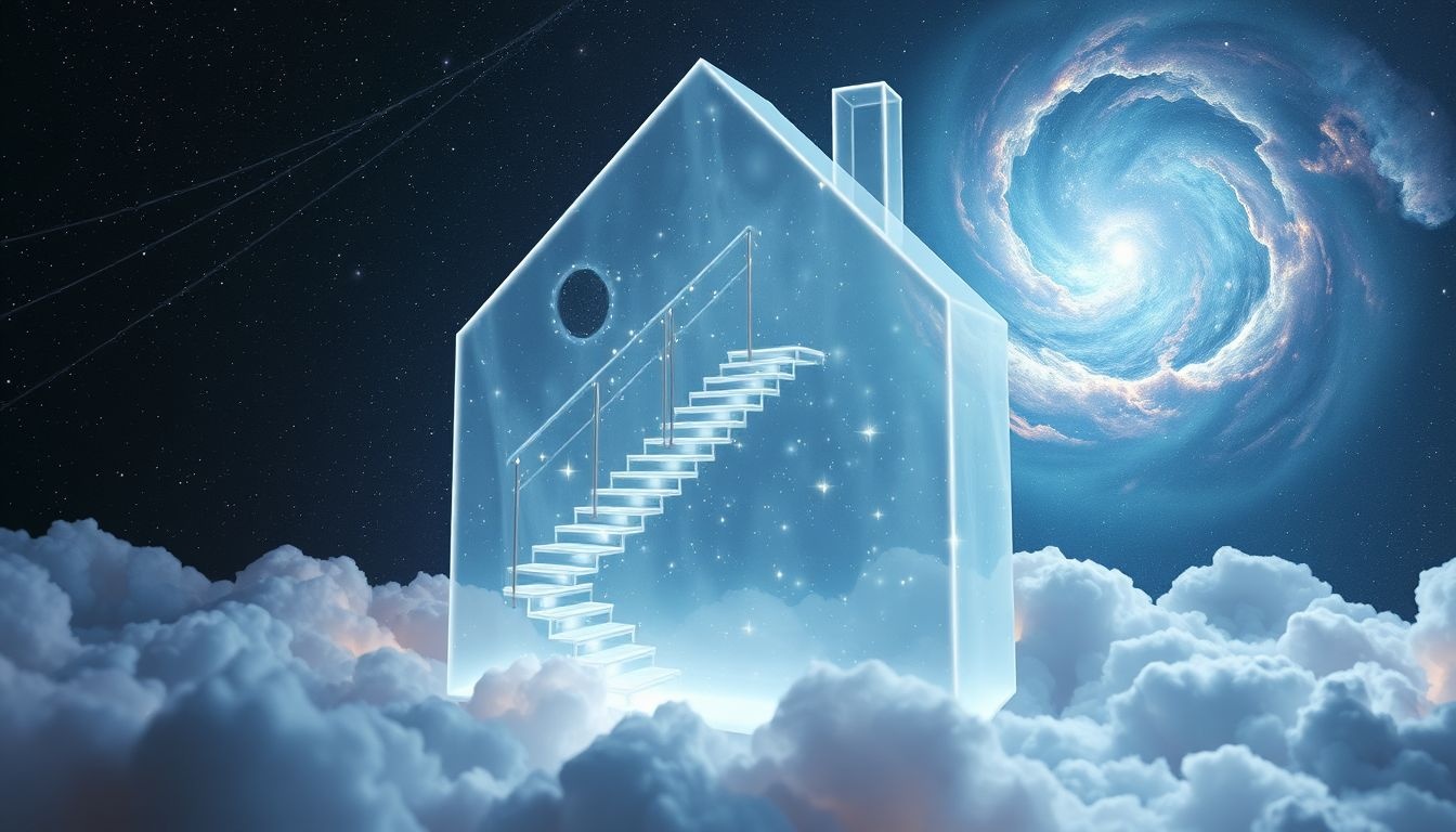 Een achtertrap in een bekend huis symboliseert verborgen emoties.