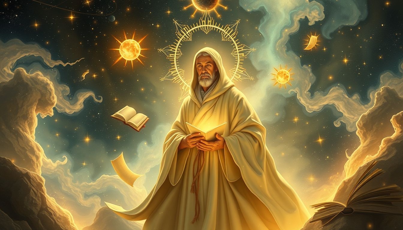 Droom 17 symboliseert zoeken naar kennis en innerlijk inzicht.