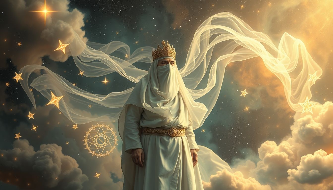 Een sultan in gewone kleding symboliseert verborgen macht en nederigheid.