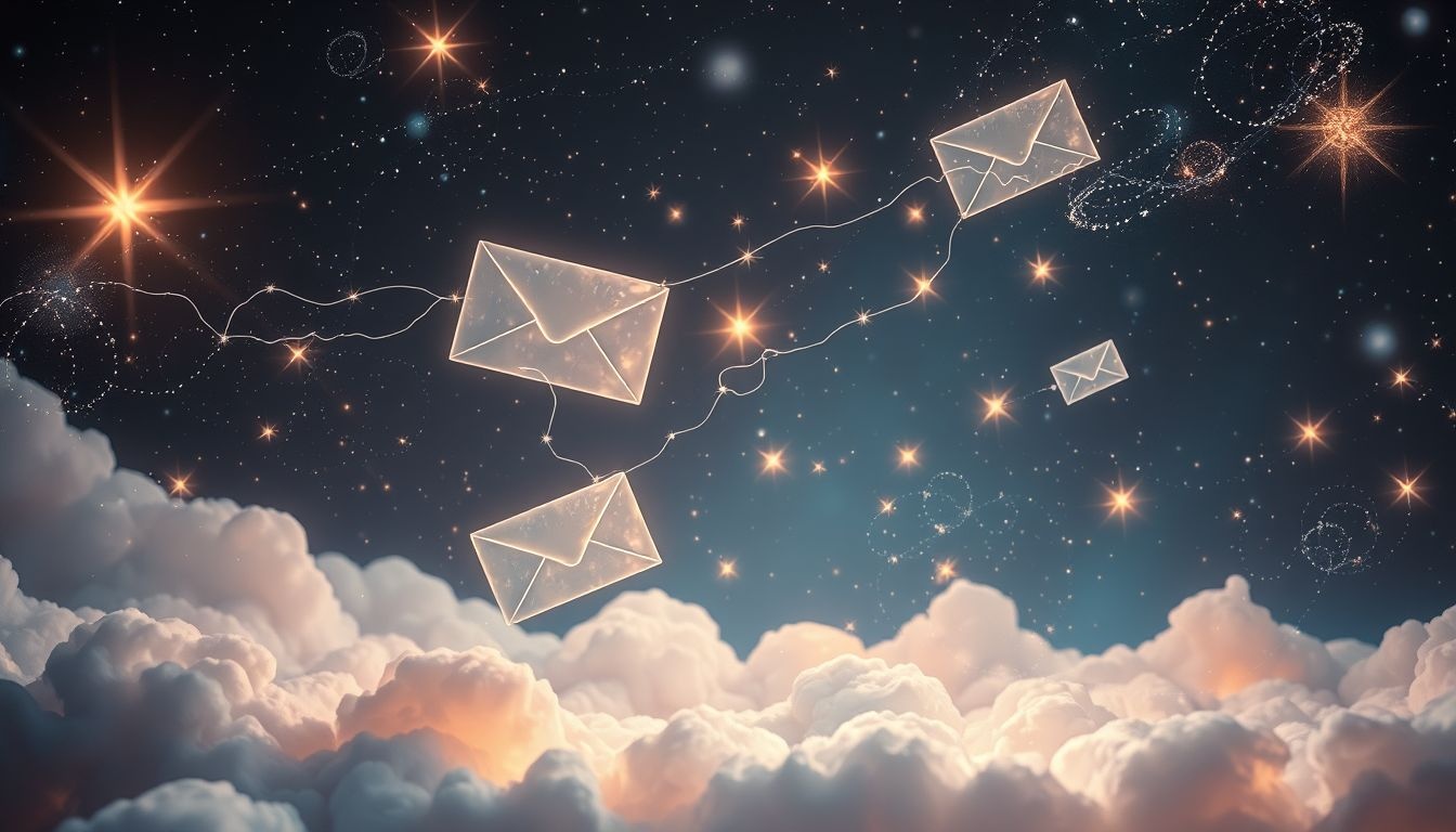 Droom 17 symboliseert communicatie-angst bij het verzenden van belangrijke e-mails.
