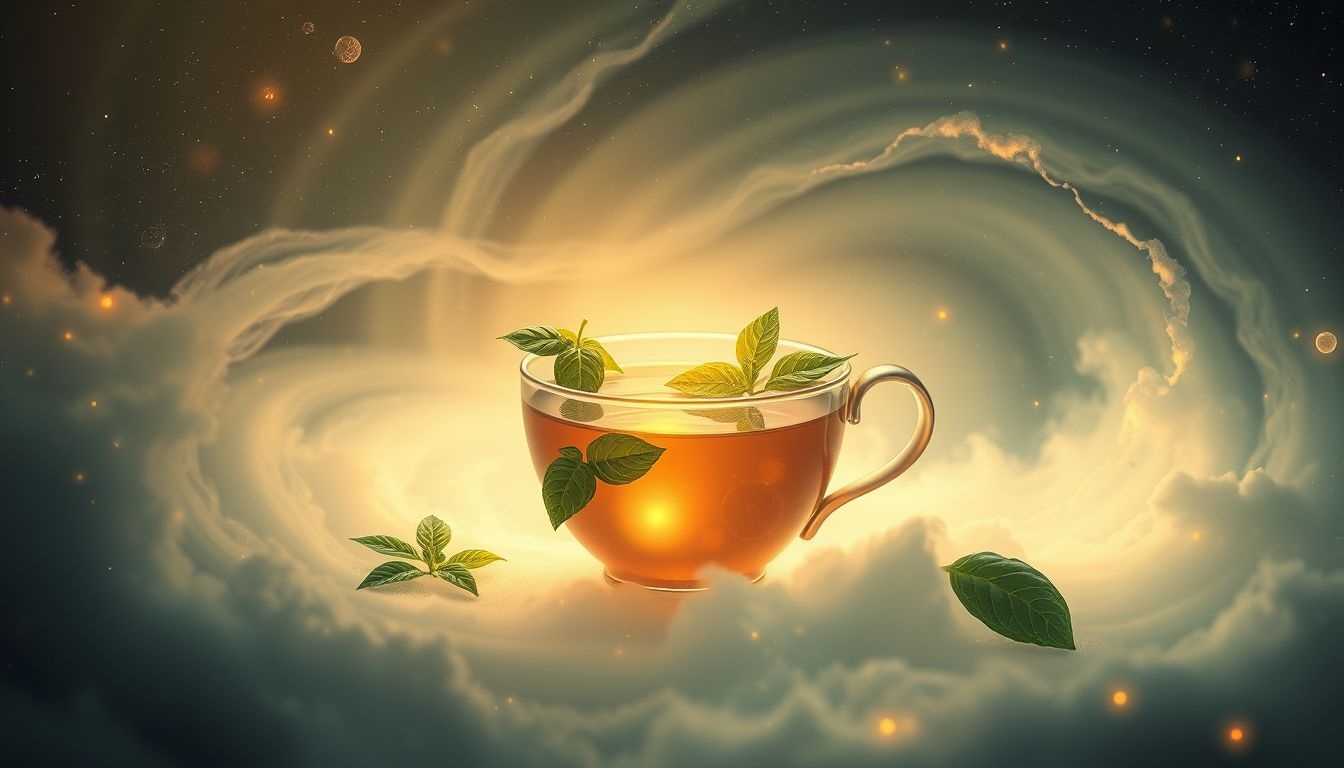 Droom 18: Basilicumthee drinken symboliseert rust en innerlijke genezing.