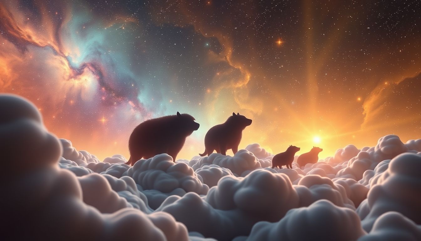 Dromen over zware dieren symboliseren vaak innerlijke last en kracht.