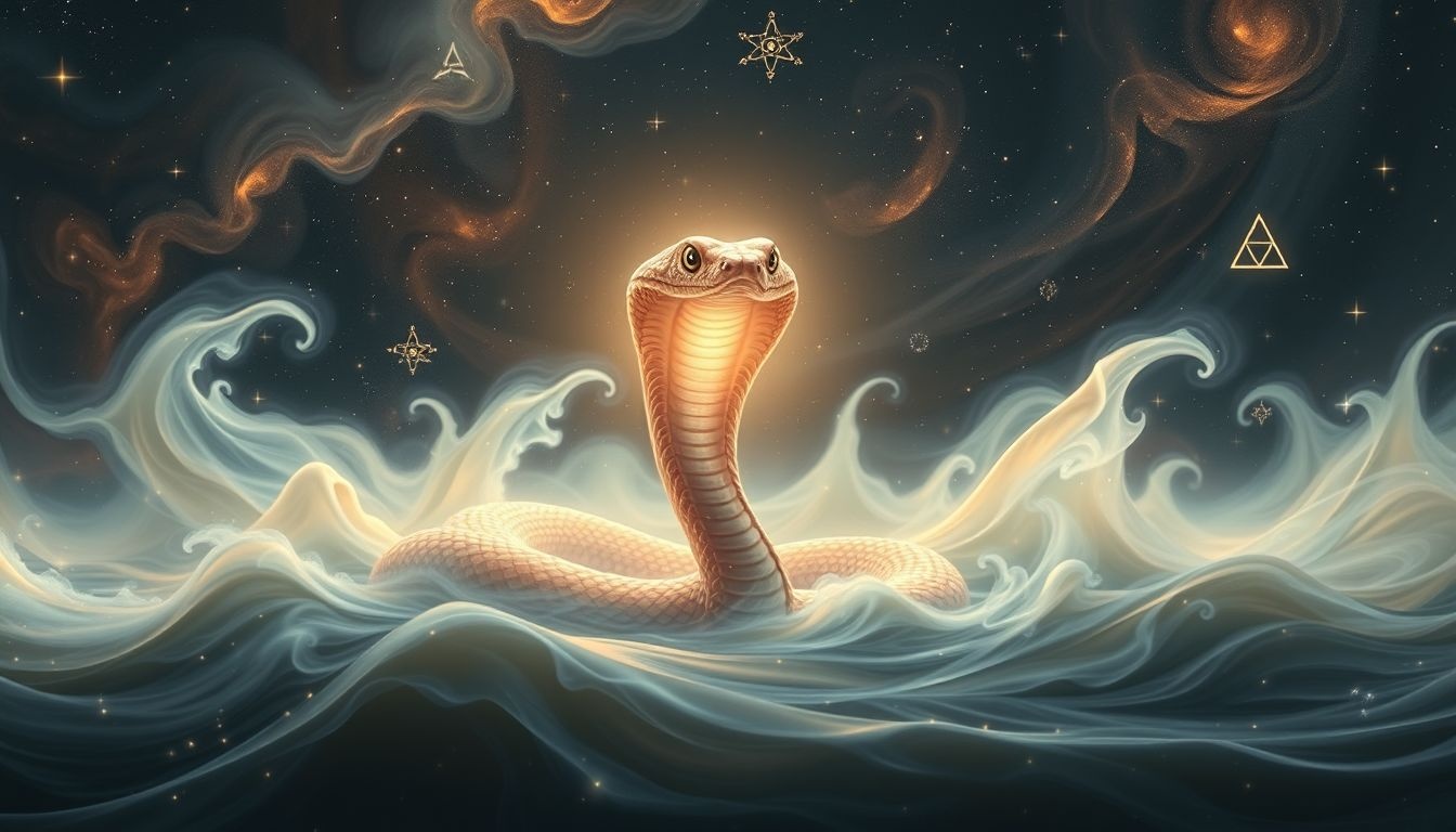 Een brilcobra in troebel water weerspiegelt verborgen bedreigingen rondom jou.