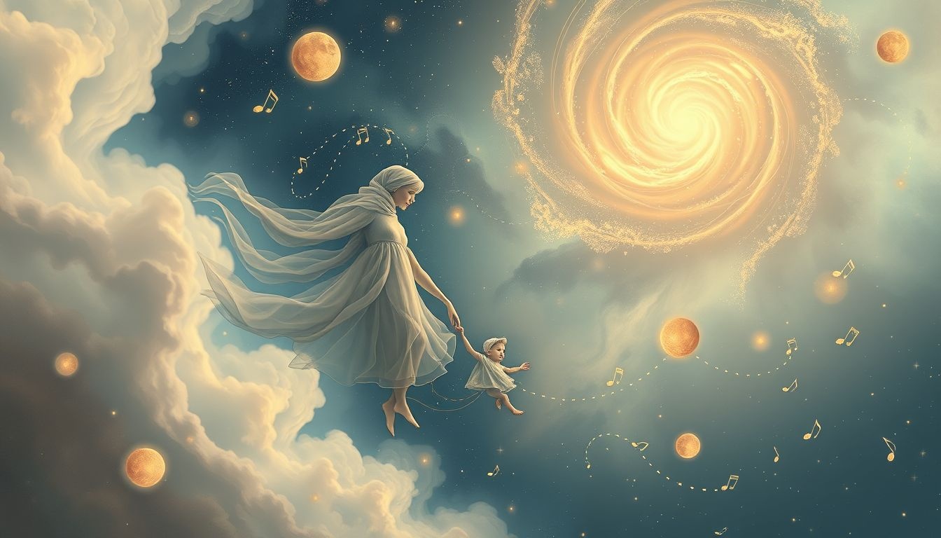 Een hobo en kind symboliseren onschuld en creatieve expressie samen.