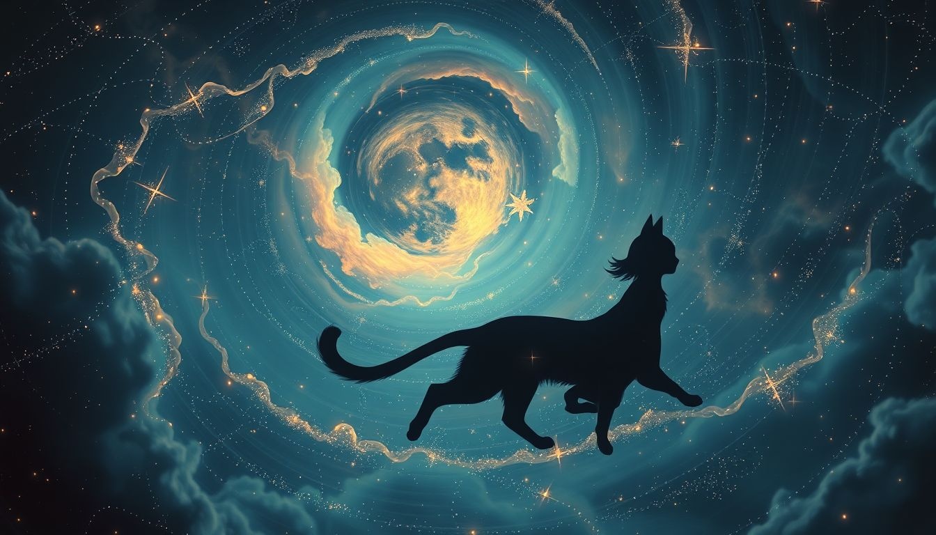 Een kater die je volgt symboliseert aanhoudende schuldgevoelens.