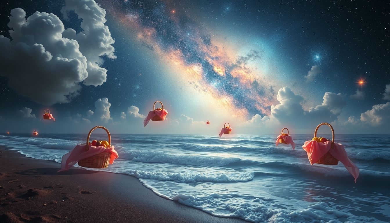 Dromen over zeekustpicknicks symboliseren rust en emotionele verbinding.