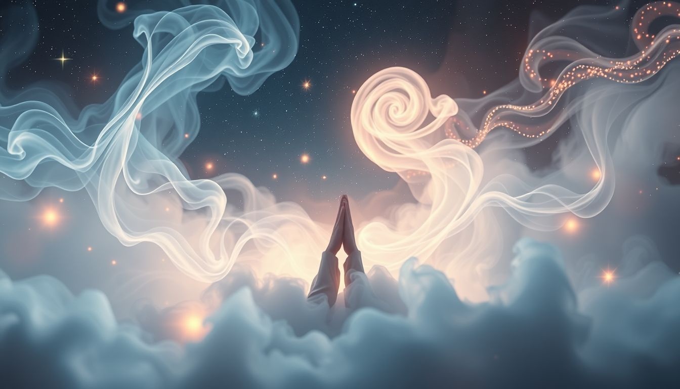 Droom 18 symboliseert spirituele reiniging en innerlijke rust door wierook.