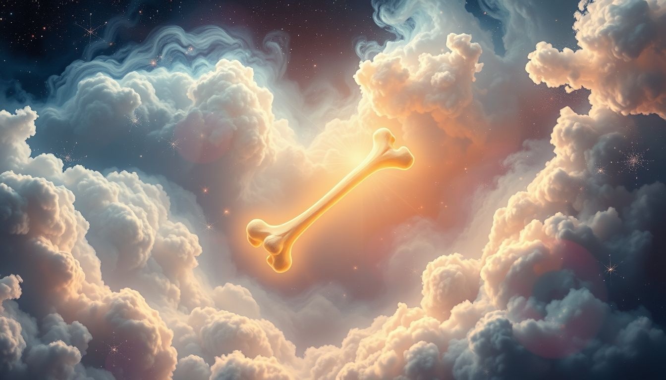 Licht uitstralende beenderen symboliseren vaak innerlijke wijsheid en helderheid.
