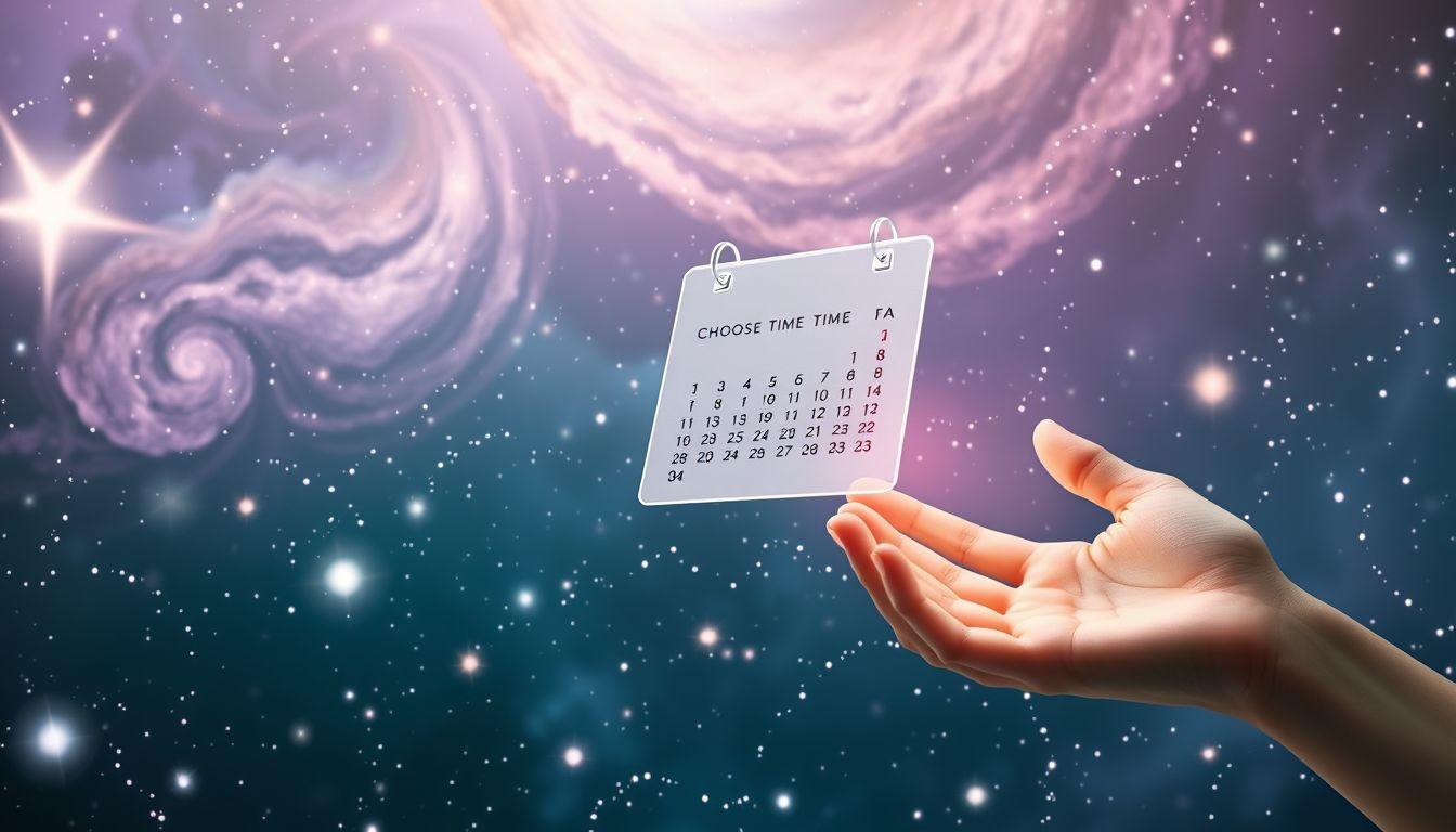 Een kalender kopen symboliseert plannen voor een nieuwe levensfase.