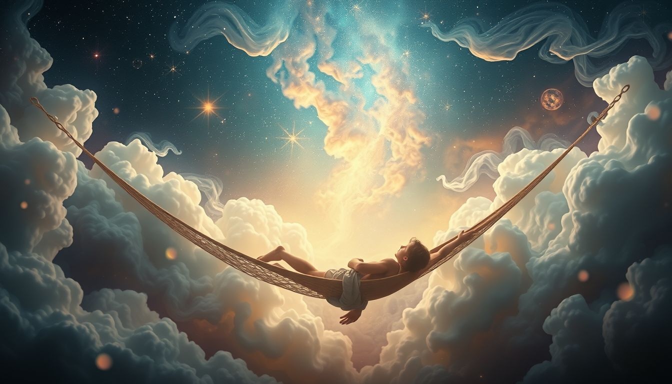 Dromen over vallen uit een hangmat symboliseren verlies van controle.