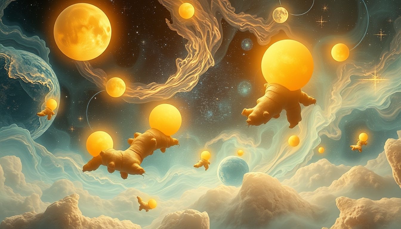 Dromen over gember oogsten symboliseert nieuwe energie en genezing.