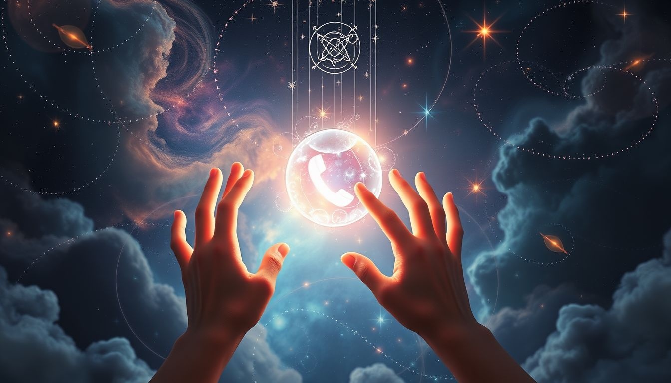 Een inkomend telefoongesprek symboliseert onverwachte communicatie of nieuws.