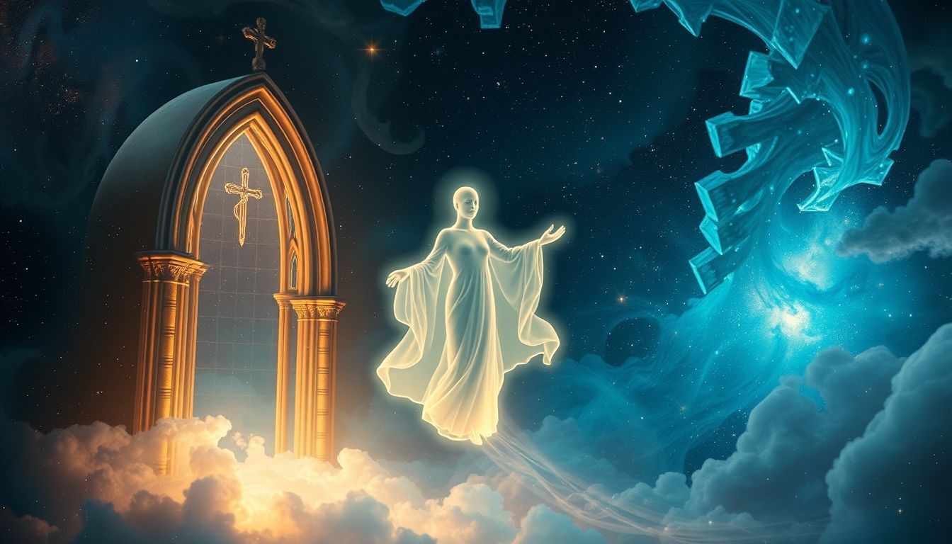 Een kerkbewaarder die toegang weigert, symboliseert innerlijke blokkades.